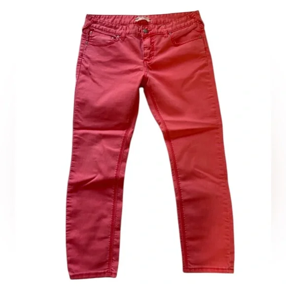 Free People Salmon, Red, orange  Skinny Midrise Jeans by Free People, size 30 - Picture 7 of 7